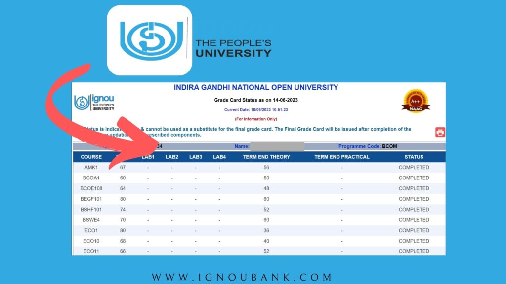 IGNOU Grade Card Status 2024 Check Your Updated Results Online!