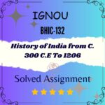 BHIC 132 Solved Assignment - History of India from C. 300 C.E To 1206