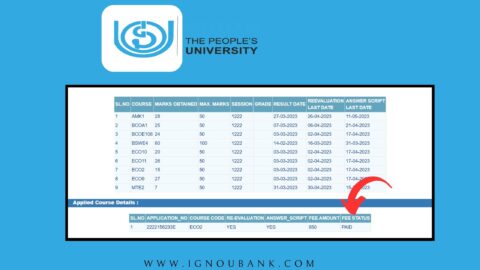 IGNOU Revaluation 2023: Application Form for June 2023