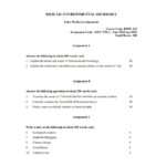 BSOE 143 Solved Assignment - Environmental Sociology 2 BSOE 143 EM Solved Assignment 2023 24