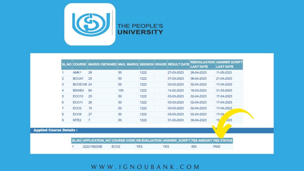 IGNOU Revaluation Form 2023 - Direct Link