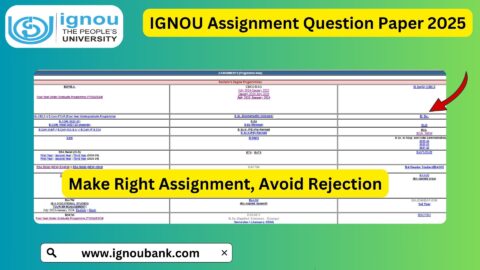 IGNOU Assignment Question Paper 2025: Download and Prepare Now!