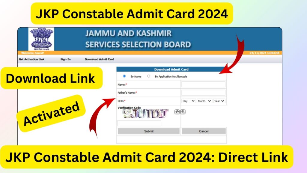 JKP Constable Admit Card 2024: Your Complete Guide to Downloading and Important Information