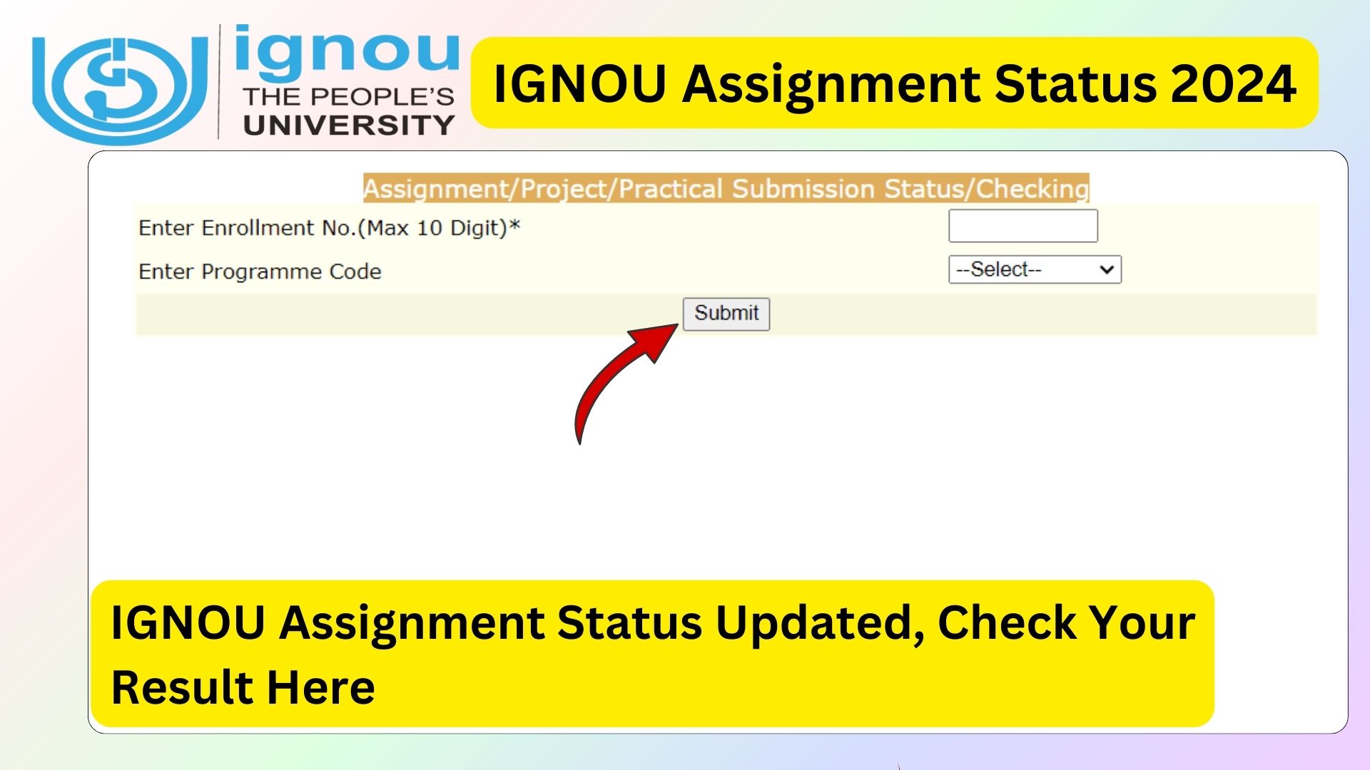Ignou assignment status 2024 a complete guide