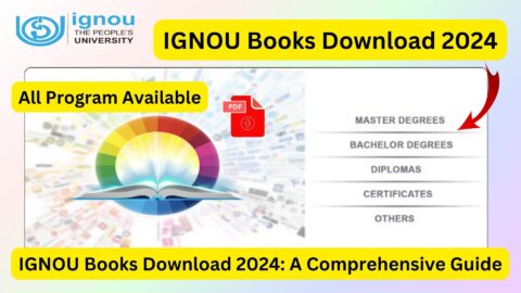 IGNOU Books Download 2024: A Comprehensive Guide