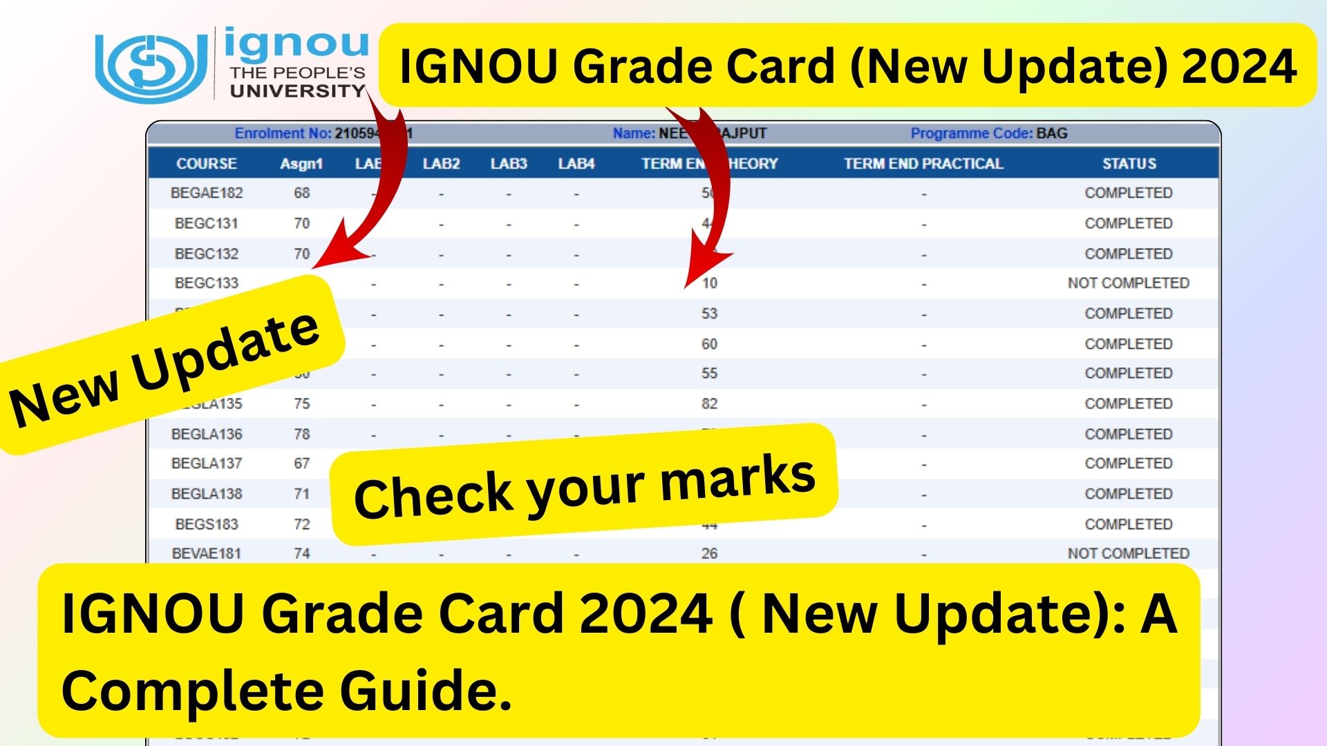 Ignou date sheet december 2024 final download pdf