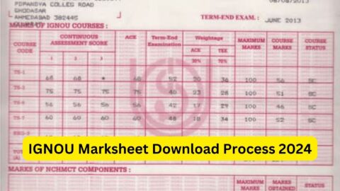 IGNOU Marksheet Download 2024: A Comprehensive Guide