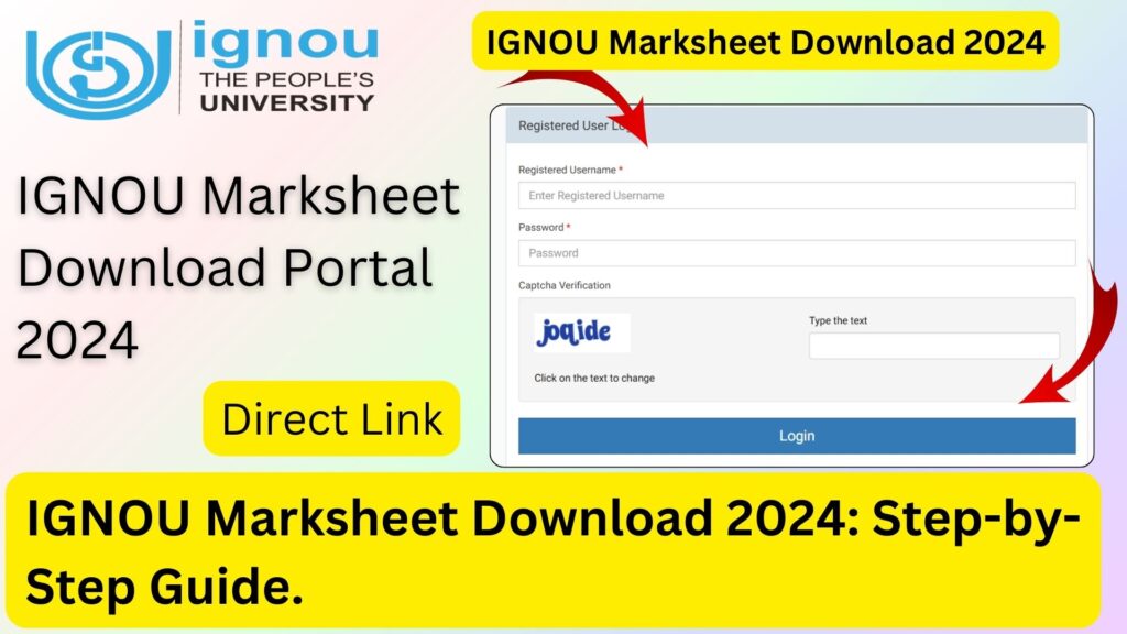 IGNOU Marksheet Download 2024: Step-by-Step Guide
