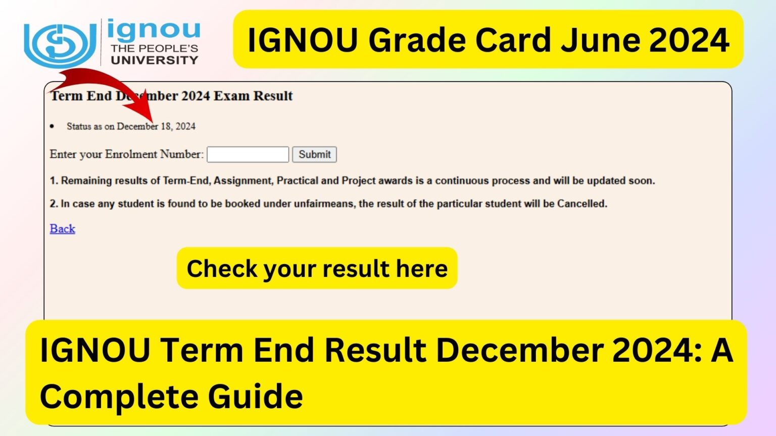  ignou hall ticket december 2024 released download your admit card