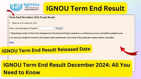 IGNOU Term End Result December 2024 All You Need to Know