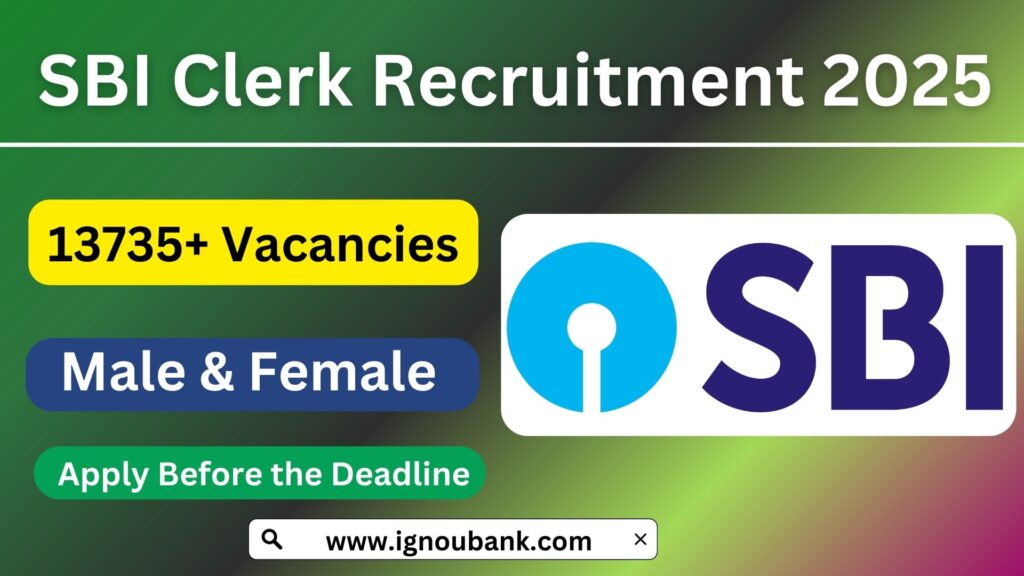 SBI Clerk Apply Online 2025: Recruitment of Junior Associates (Customer Support & Sales)