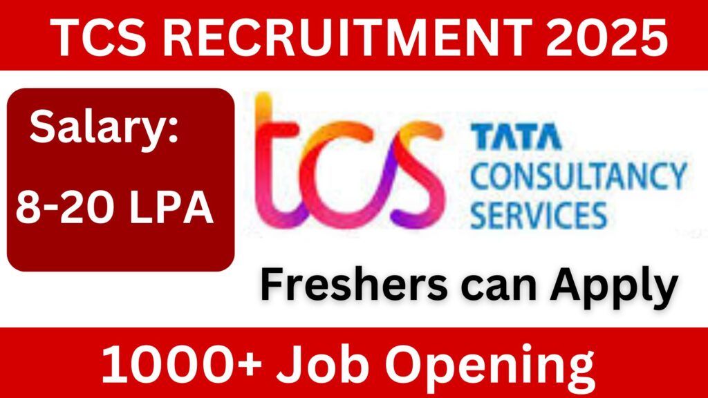 TCS Hiring 2025: Explore Work from Home, Hybrid, or Office Roles | Salary Range: Rs. 8 – 20 LPA
