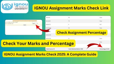 IGNOU Assignment Marks Check Link and Percentage Calculator 2025: A Comprehensive Guide