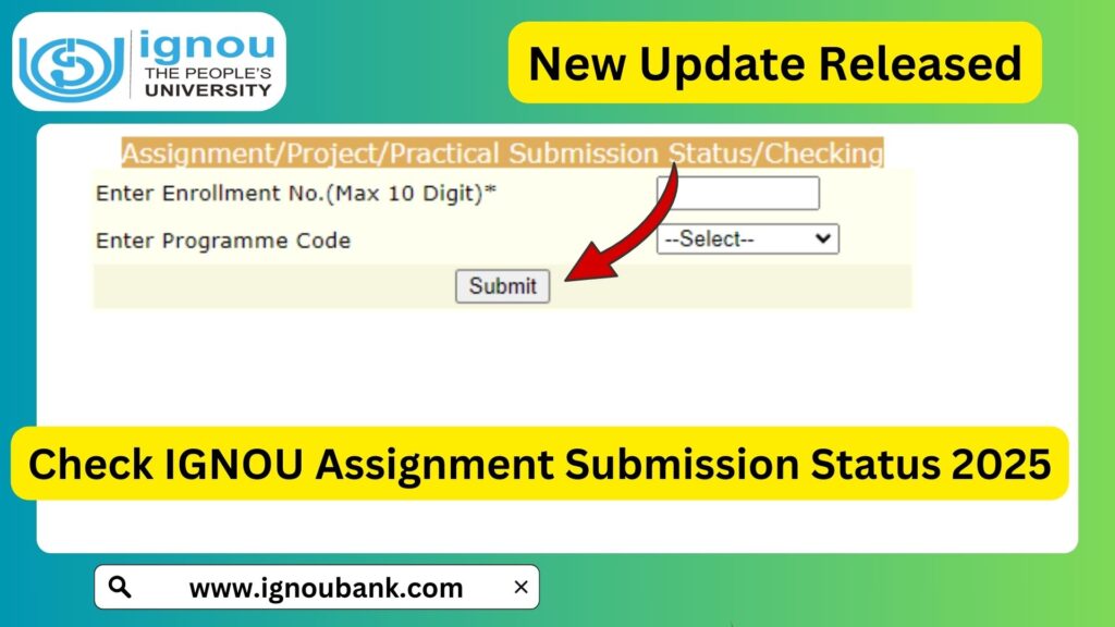 IGNOU Assignment Submission Status 2025: A Complete Guide