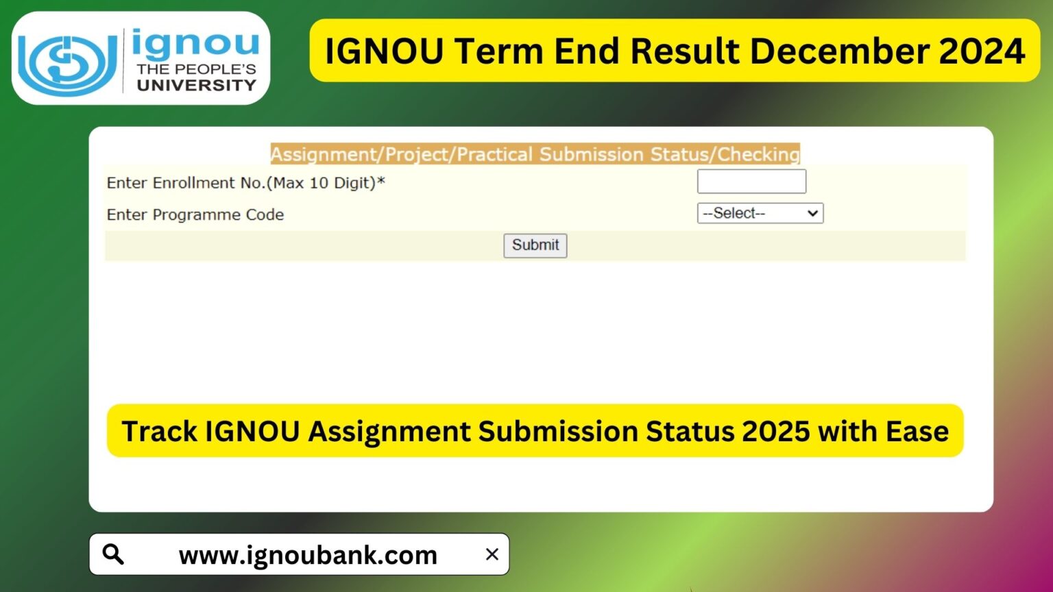 Ignou Hall Ticket Dec 2025