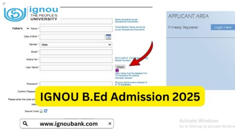 IGNOU B.Ed Admission 2025: A Comprehensive Guide
