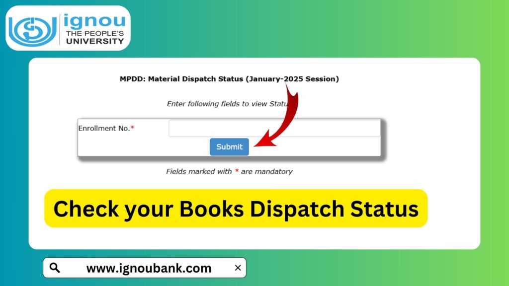 Ignou book status 2025