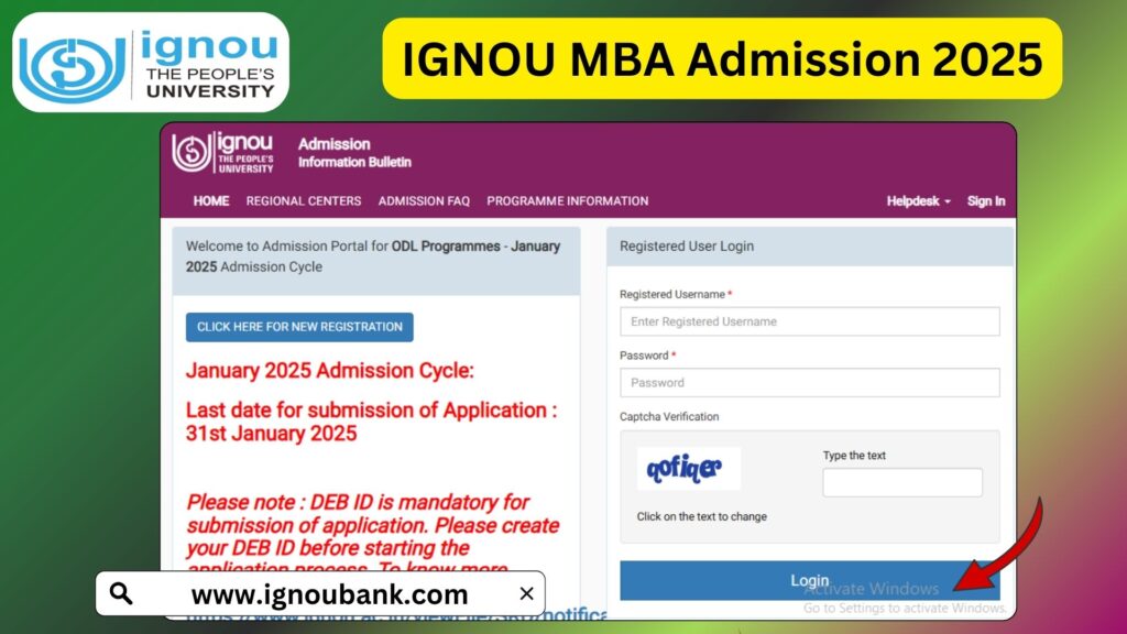 IGNOU MBA Admission 2025: A Comprehensive Guide