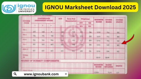 IGNOU Marksheet Download Guide 2025: Tips and FAQs