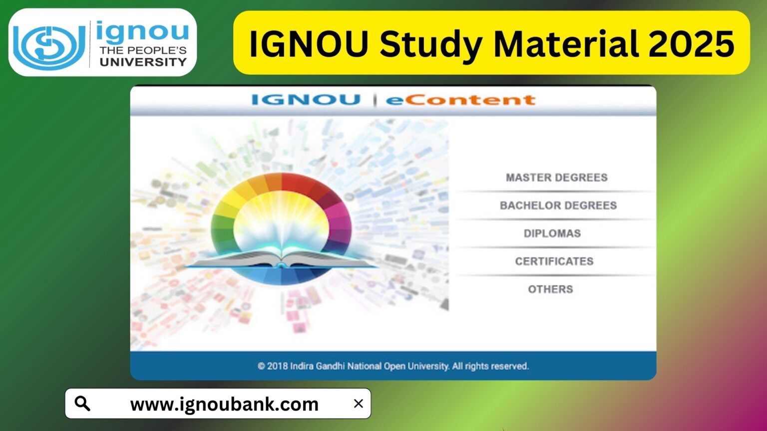 Ignou assignment submission status 2025 updated check marks percentage