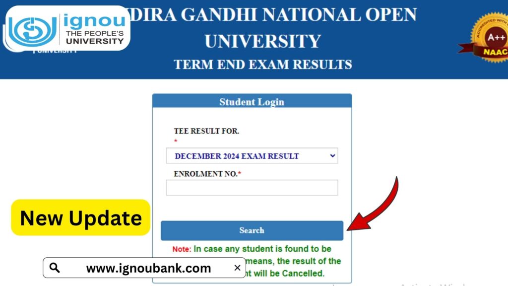 IGNOU TEE Dec 2024 Result: A Comprehensive Guide