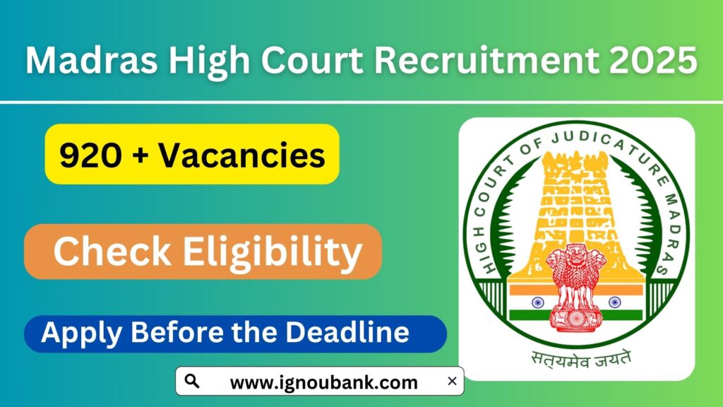 Madras High Court Recruitment 2025: Your Gateway to a Prestigious Career