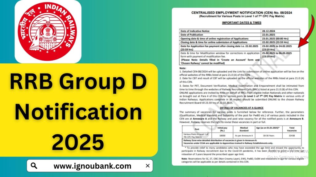 RRB Group D Notification 2025: A Complete Guide