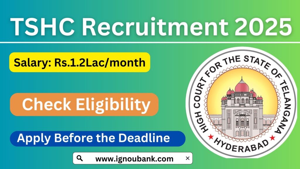TSHC Recruitment 2025: Apply Now for 1673 Vacancies