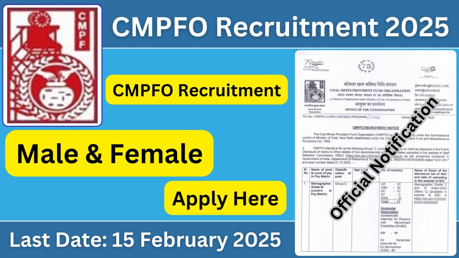 Telegram Importance CWC Recruitment 2026: 327 Vacancies, Eligibility, Salary, Application ...