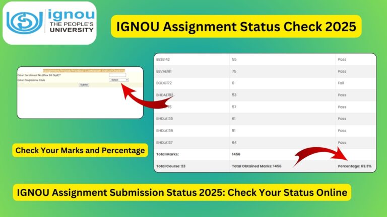 IGNOU Assignment Submission Last Date 2026: Extended to 31 October ...