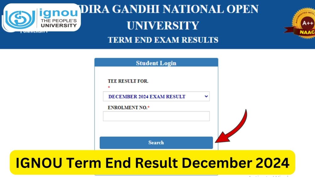 IGNOU Term End Result December 2024 – Check Your Result Online 1 IGNOU Term End Result December 2024 – Check Your Result Online