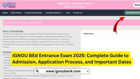 IGNOU BEd Entrance Exam 2025: Complete Guide to Admission, Application Process, and Important Dates