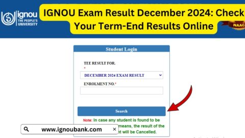 IGNOU Exam Result December 2024: Check Your Term-End Results Online