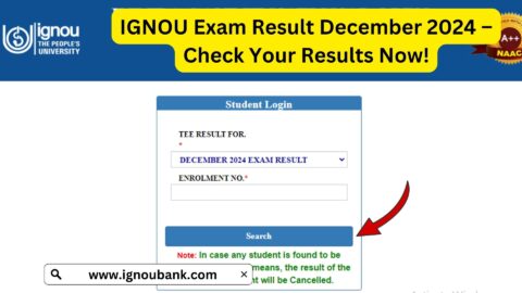 IGNOU Exam Result December 2024 – Check Your Results Now!