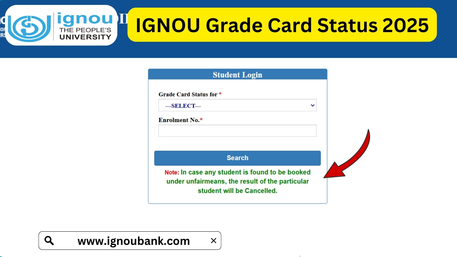 IGNOU Grade Card Status 2025: How to Check & Important Information