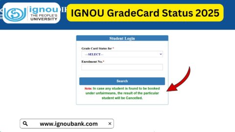 IGNOU GradeCard 2025: Check Your Status and Updates