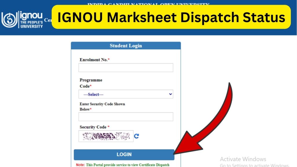 IGNOU Marksheet Dispatch Status 2025 – Track Your Marksheet Online 1 IGNOU Marksheet Dispatch Status 2025 – Track Your Marksheet Online