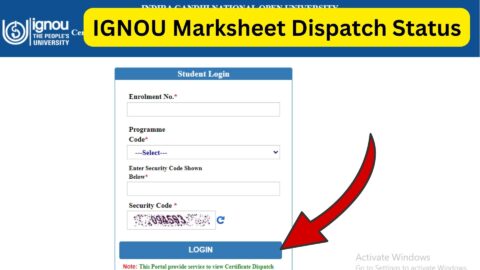 IGNOU Marksheet Dispatch Status 2025 – Track Your Marksheet Online