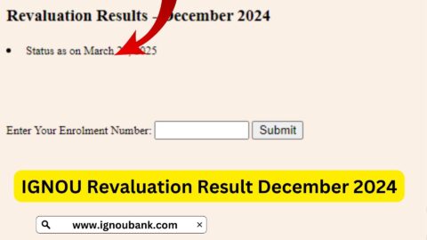IGNOU Revaluation Result December 2024: Check Your Revaluation Scores Online