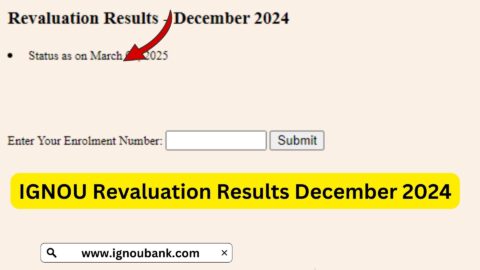 IGNOU Revaluation Result December 2024: Check Your Updated Marks Here