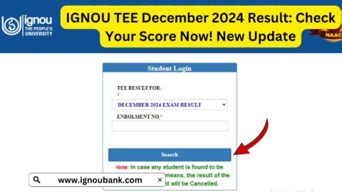 IGNOU TEE December 2024 Result: Check Your Score Now!