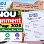 IGNOU Assignment Front Page 2026: Download PDF Format & Sample Cover Page 4 IGNOU Assignment Front Page 2026: Download PDF Format & Sample Cover Page