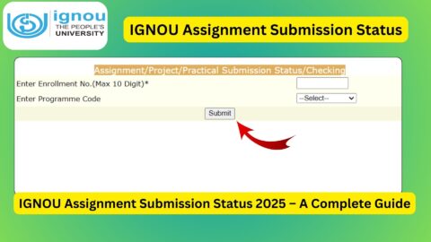 IGNOU Assignment Submission Status 2025 – A Complete Guide