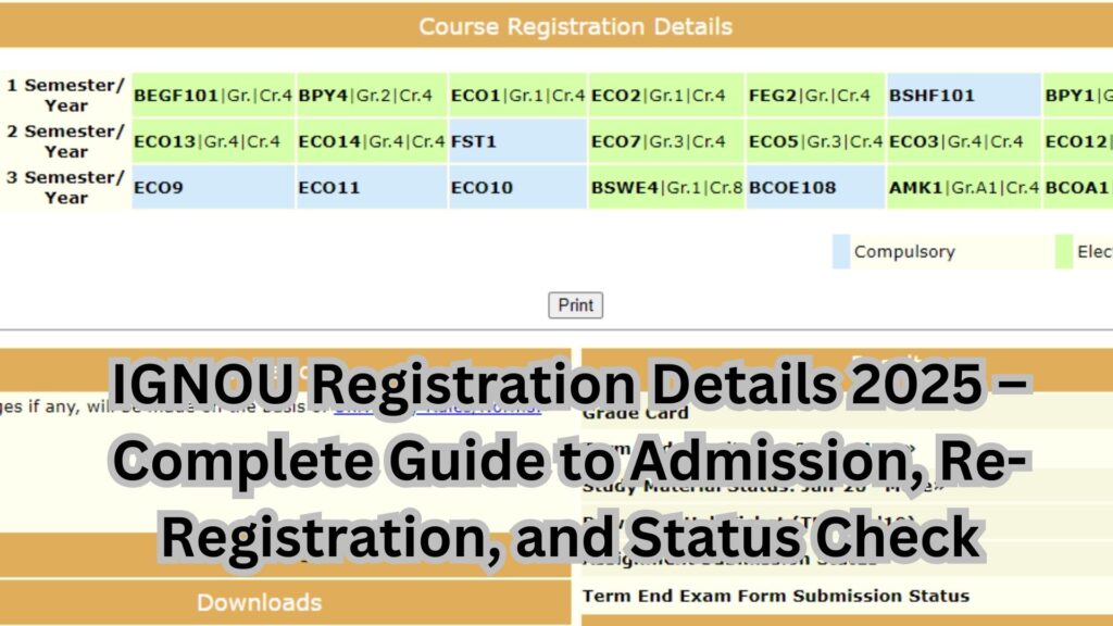 Ignou registration details 2025 complete guide to check and track your