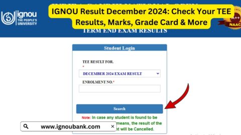 IGNOU Result December 2024: Check Your TEE Results, Marks, Grade Card & More