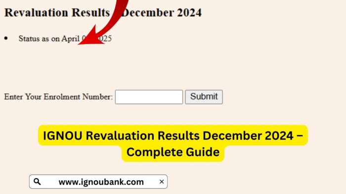 IGNOU Revaluation Results December 2024 – Complete Guide