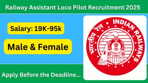 Railway Assistant Loco Pilot Recruitment 2025: Direct Link to Apply Online