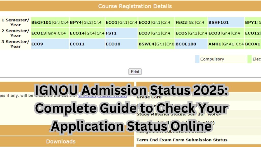 IGNOU Admission Status 2025: Complete Guide to Check Your Application Status Online