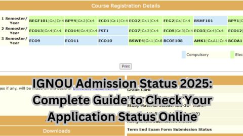 IGNOU Admission Status 2025: Complete Guide to Check Your Application Status Online
