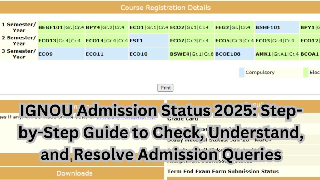 IGNOU Admission Status 2025: Step-by-Step Guide to Check, Understand, and Resolve Admission Queries